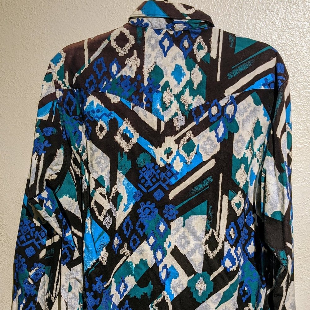Wrangler Psychedelic Western Cowboy shirt